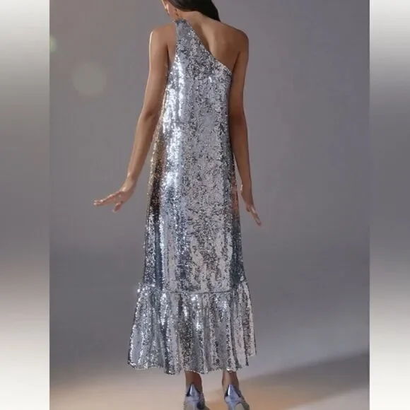 New Anthropologie x MAEVEOne-shoulder Sequin Dress$230.00